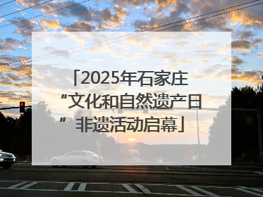 2025年石家庄“文化和自然遗产日”非遗活动启幕